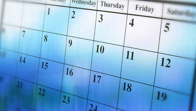 Calendar of Events 2013